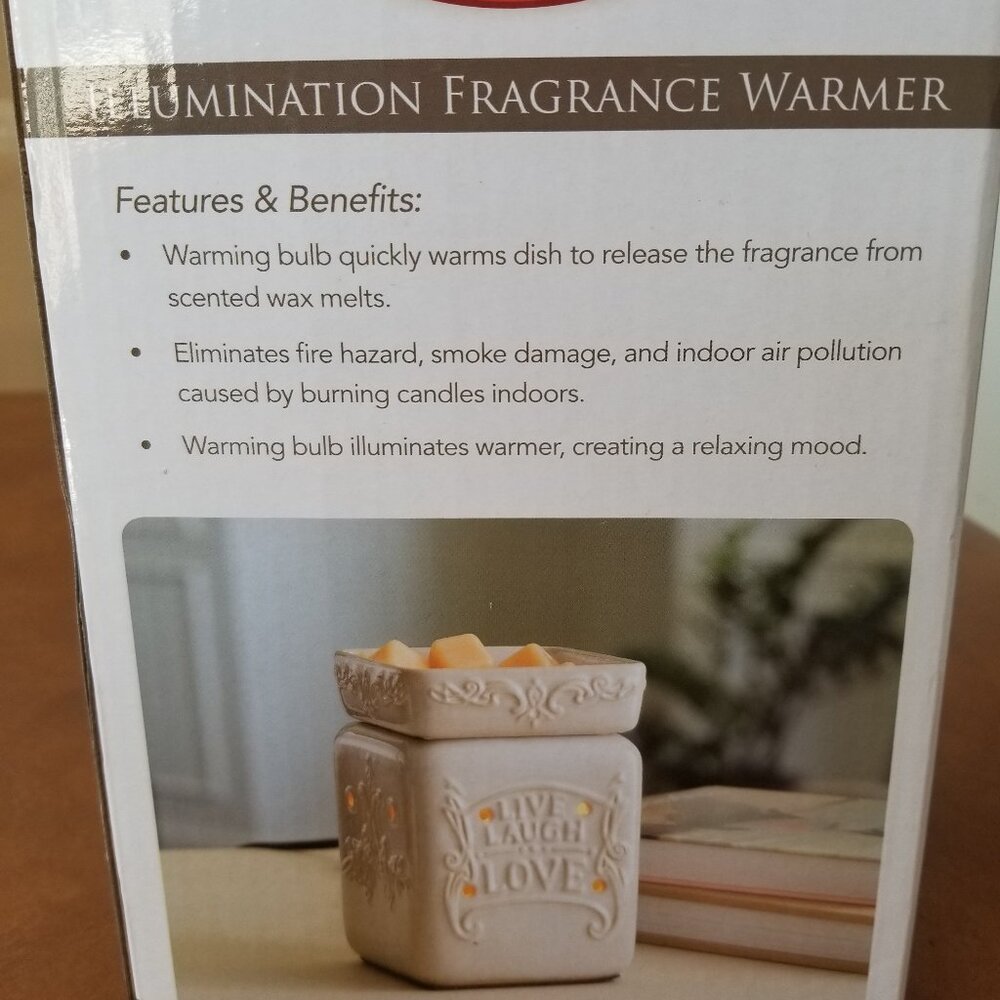 Candle Warmers Wax Warmer - Live Well (Live Laugh Love) - Picture 5 of 6